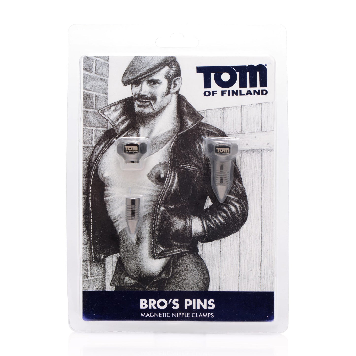 Tom of Finland Bros Pins Magnetic Nipple Clamps