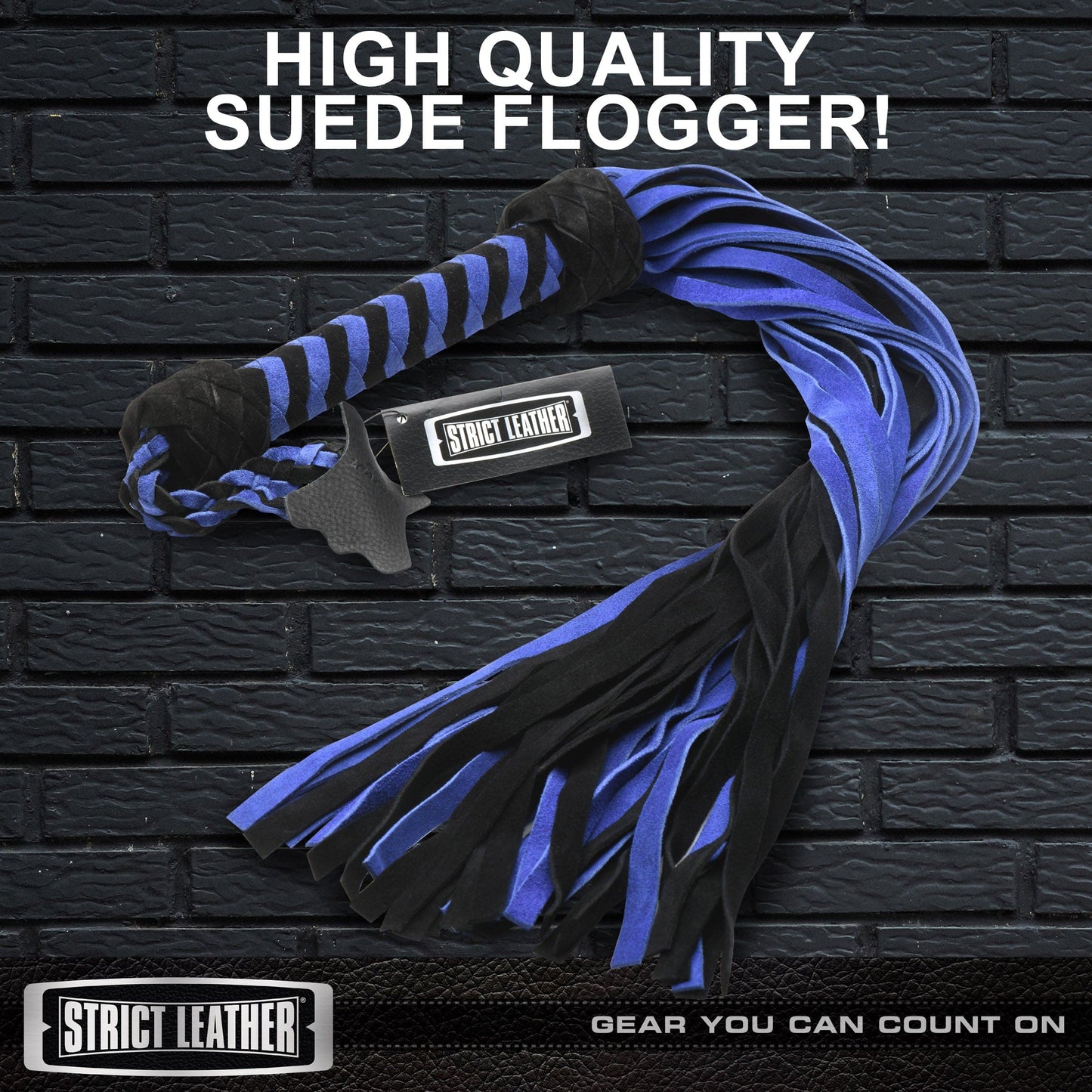 Black and  Suede Flogger