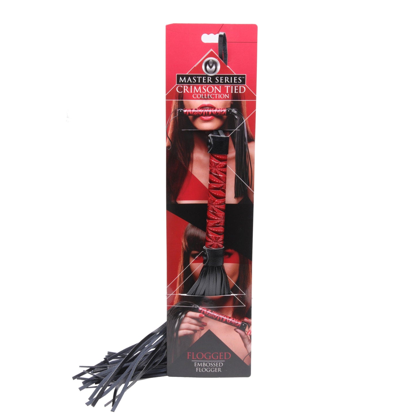 Crimson Tied Embossed Flogger