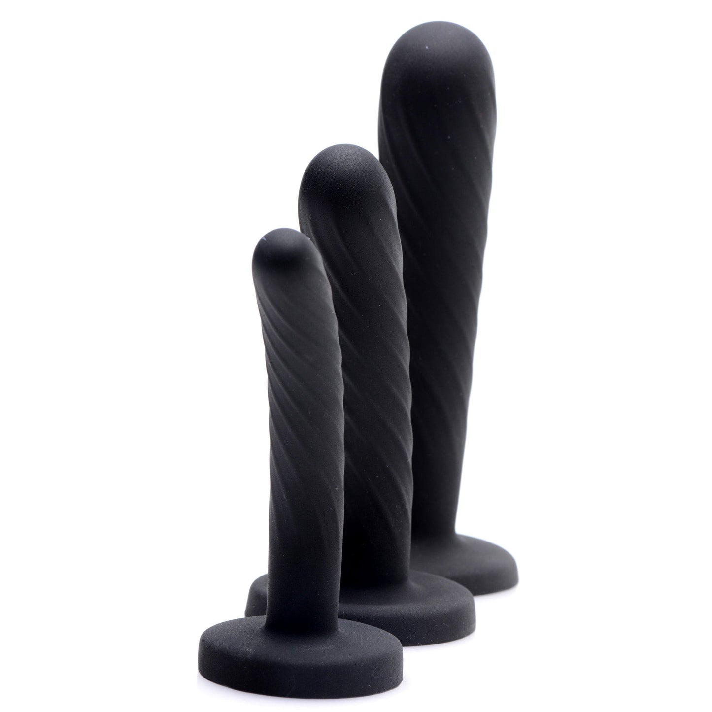 Trinity Strap-On Silicone 3 Piece Dildo Set -