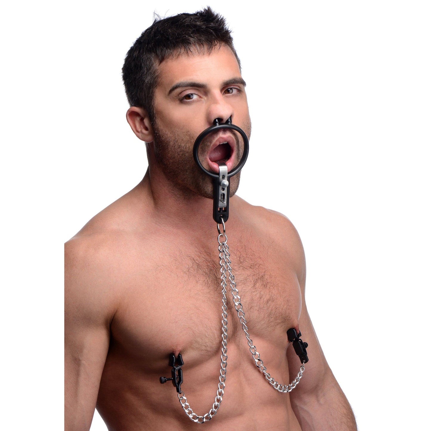 Degraded Mouth Spreader with Nipple Clamps