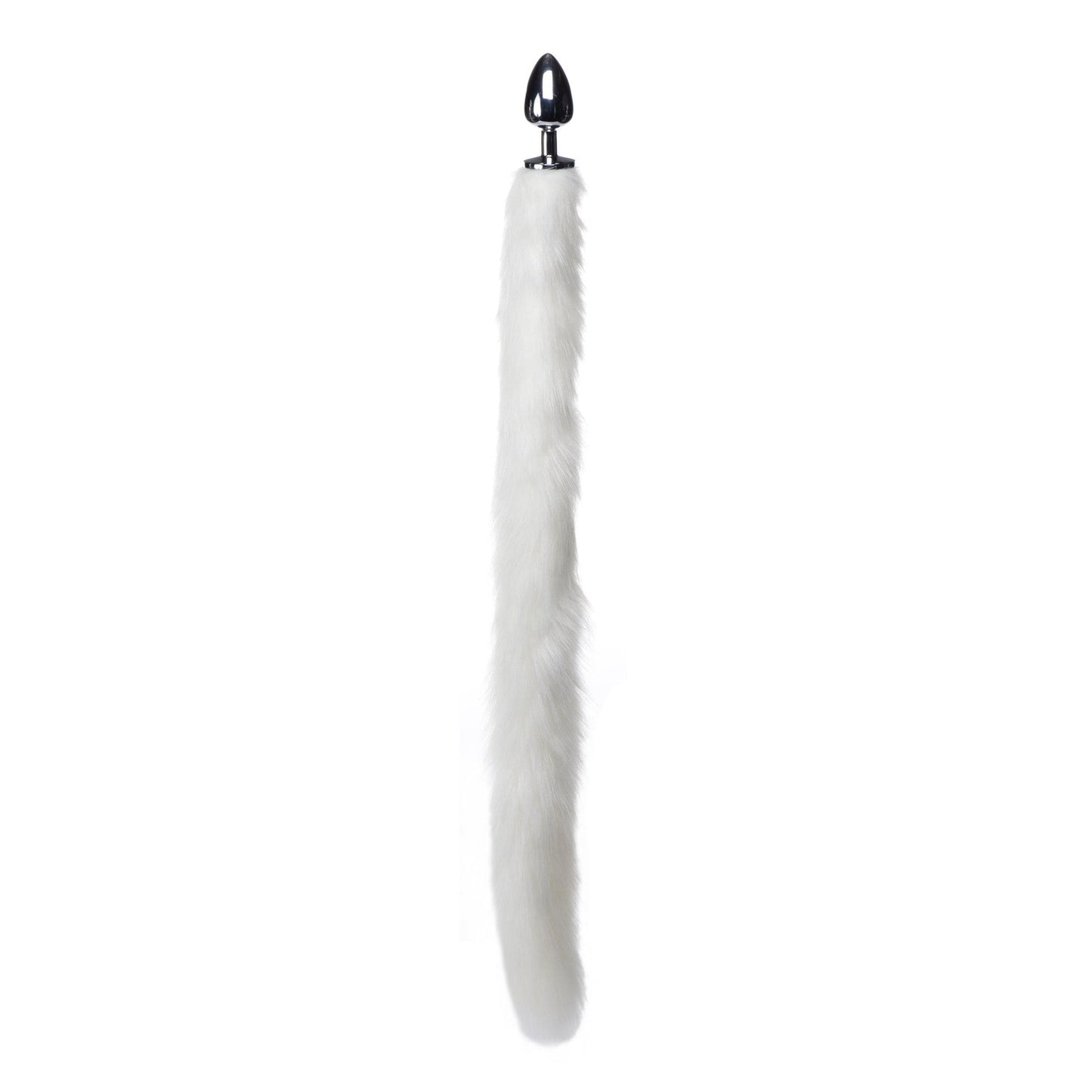 Extra Long Mink Tail Metal Anal Plug-