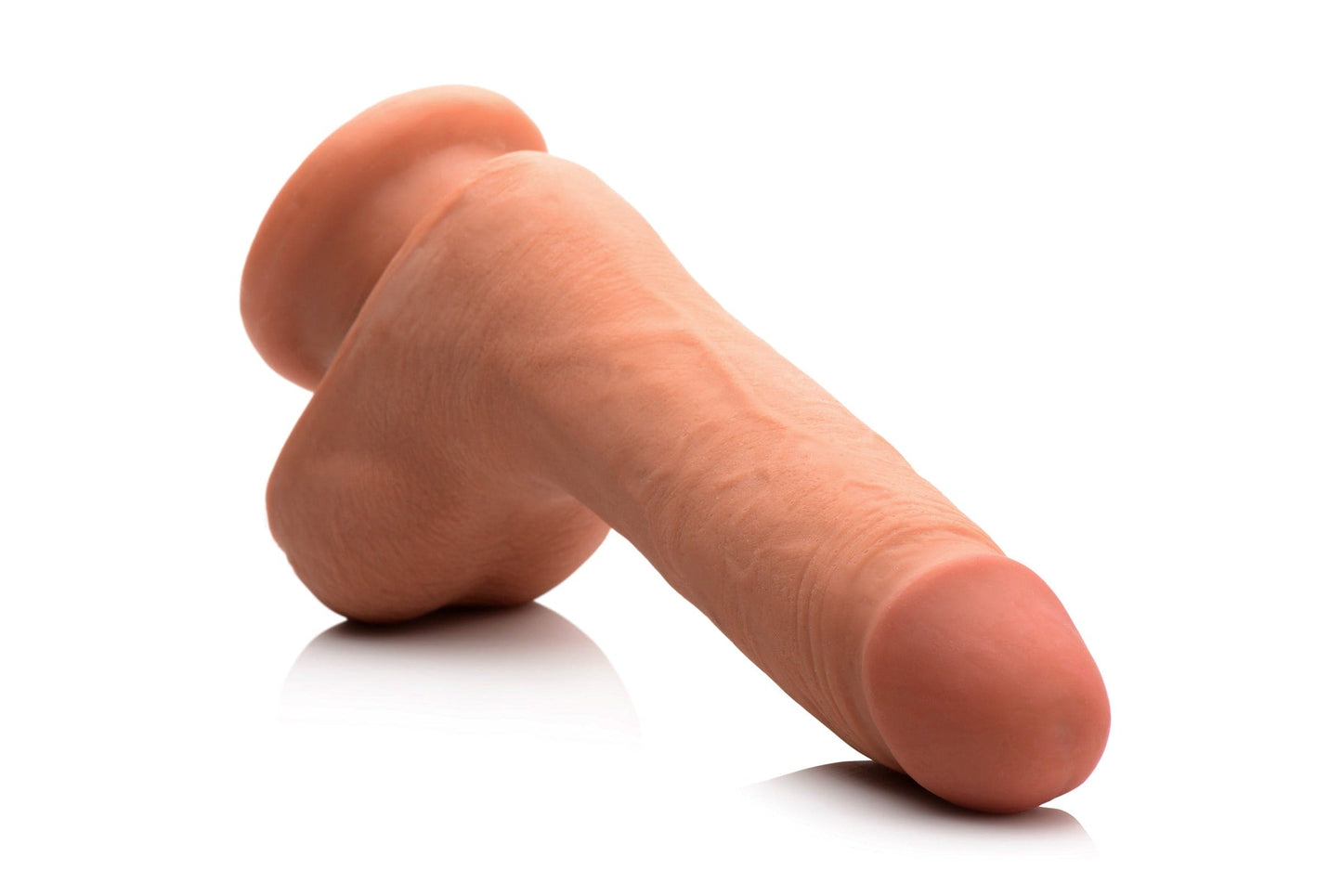 7 Inch Ultra Real Dual Layer Suction Cup Dildo- Medium Skin Tone