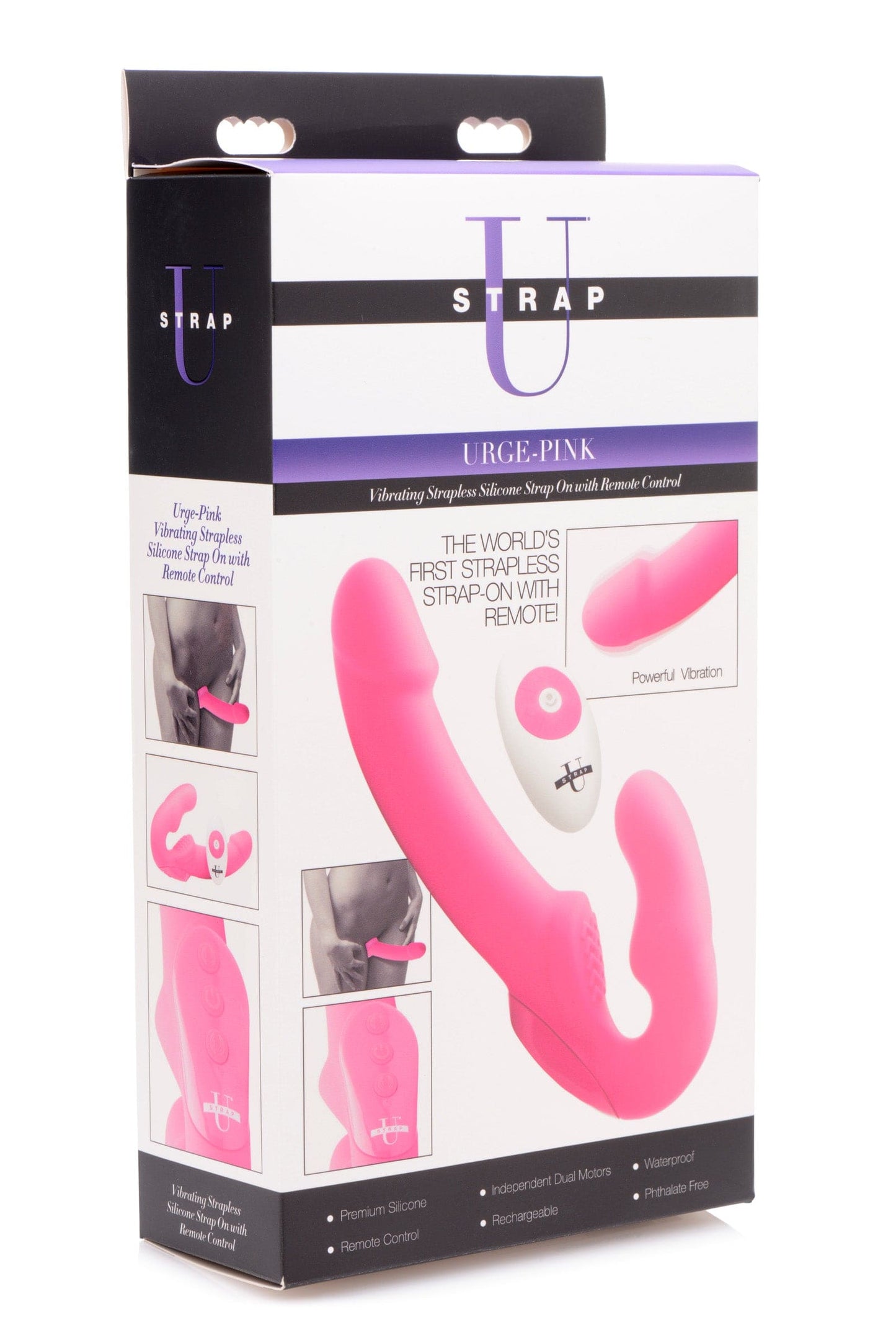 Urge Silicone Strapless Strap On With Remote-