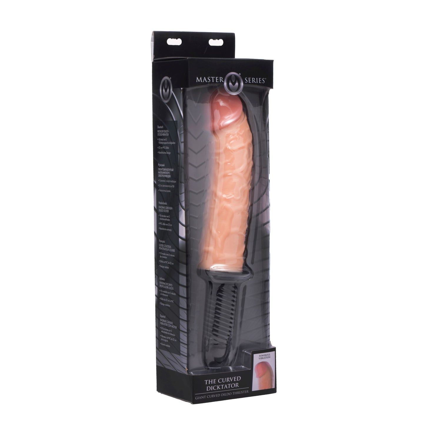 The Curved Dicktator 13 Mode Vibrating Giant Dildo Thruster -