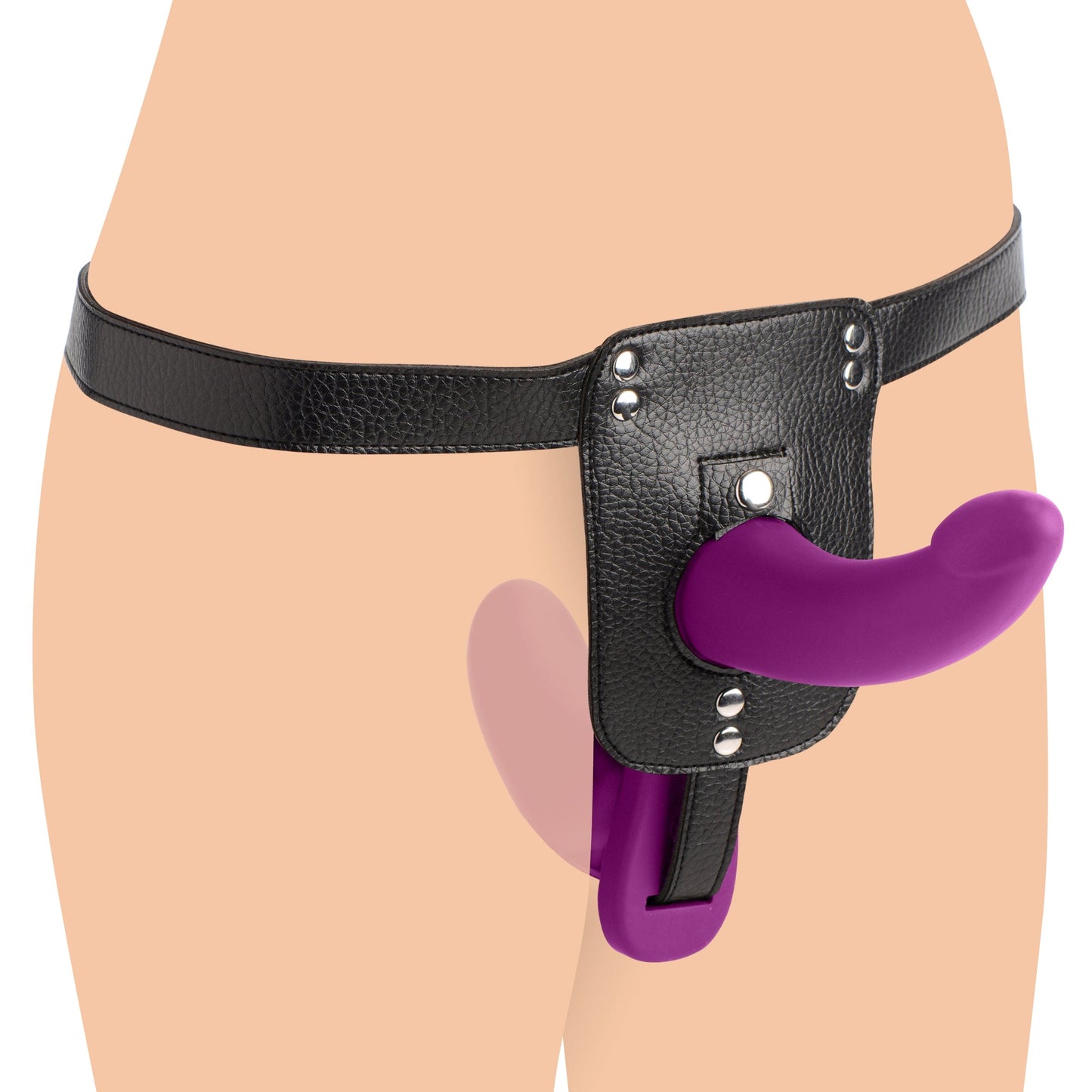 Double Take 10X Double Penetration Vibrating Strap-on Harness -