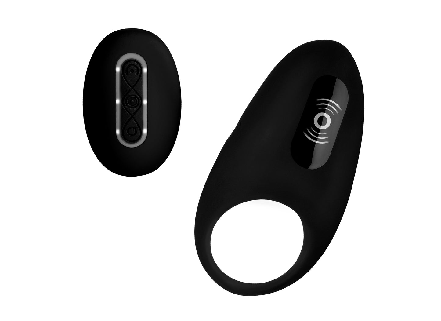 Silicone Vibrating Cock Ring with Remote Control