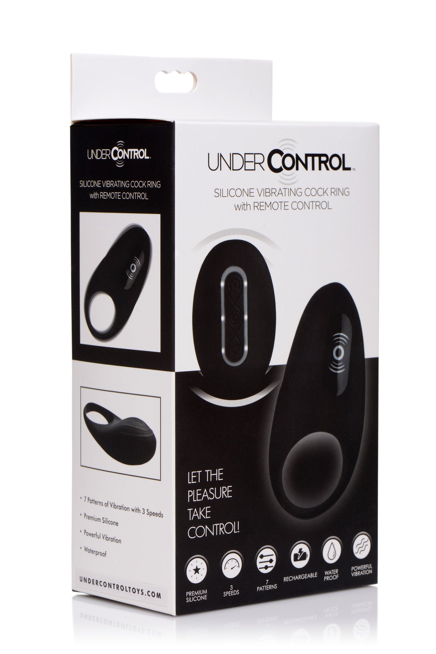 Silicone Vibrating Cock Ring with Remote Control