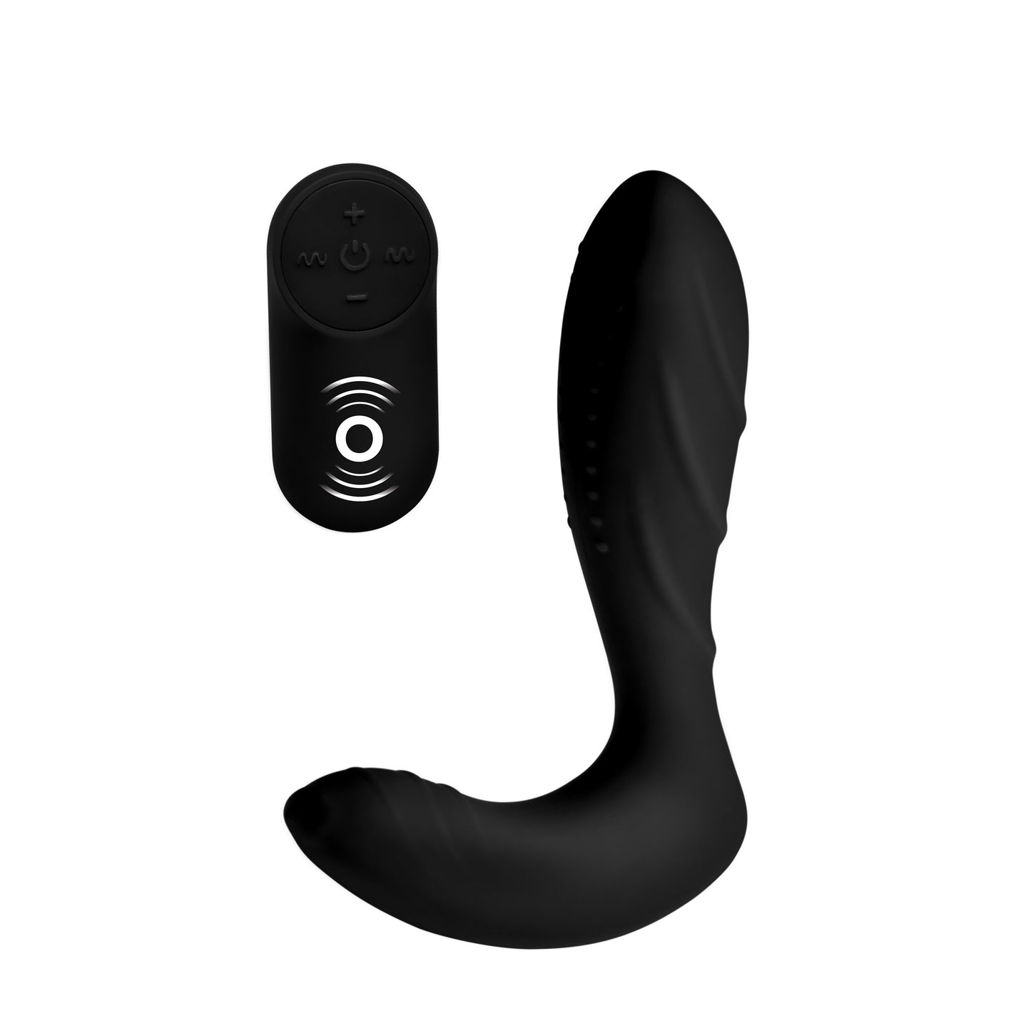 Textured Silicone Prostate Vibrator with Remote Control