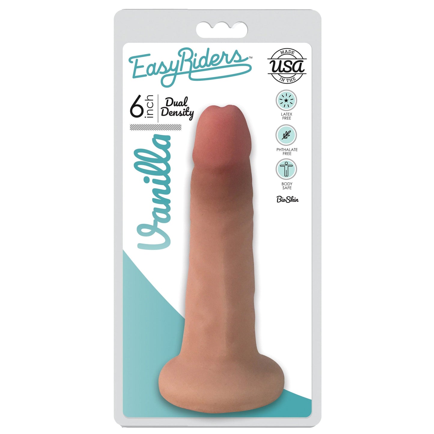 Easy Riders Dual Density Silicone Dildo - 9 Inch