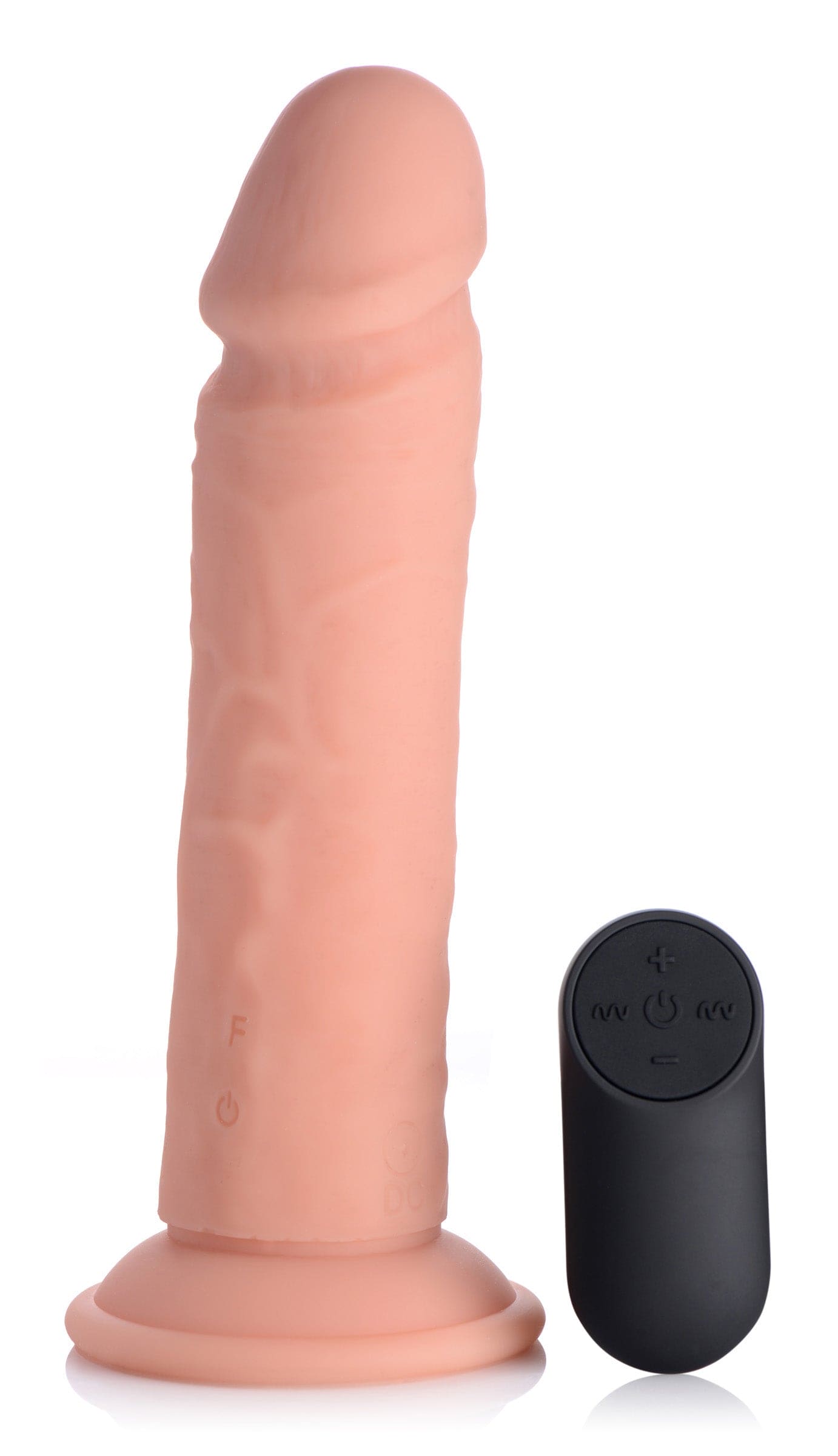 Big Shot Vibrating Remote Control Silicone Dildo with Balls - 9 Inch