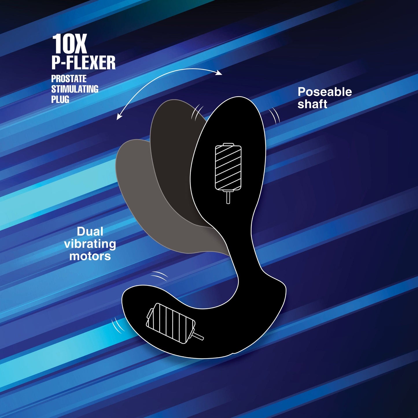 10X P-Flexer Prostate Stimulating Plug