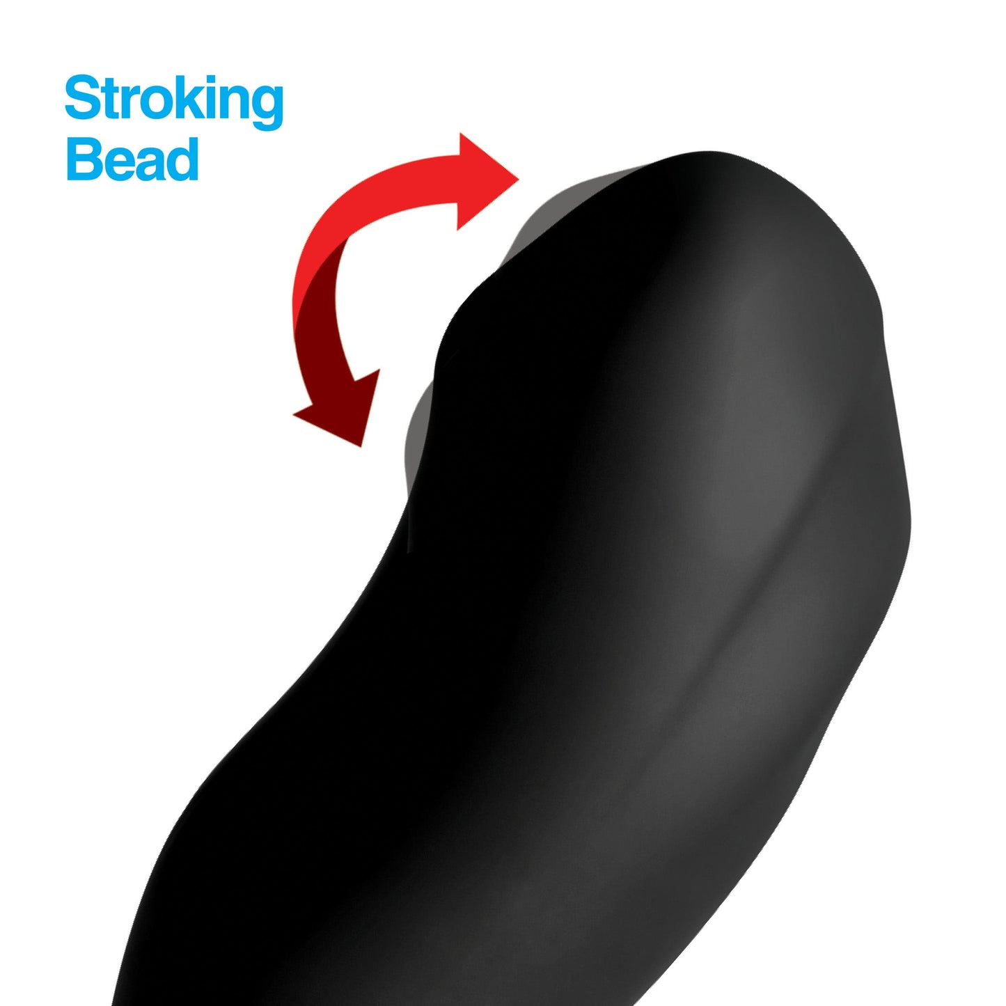 7X Bendable Prostate Stimulator with Stroking Bead