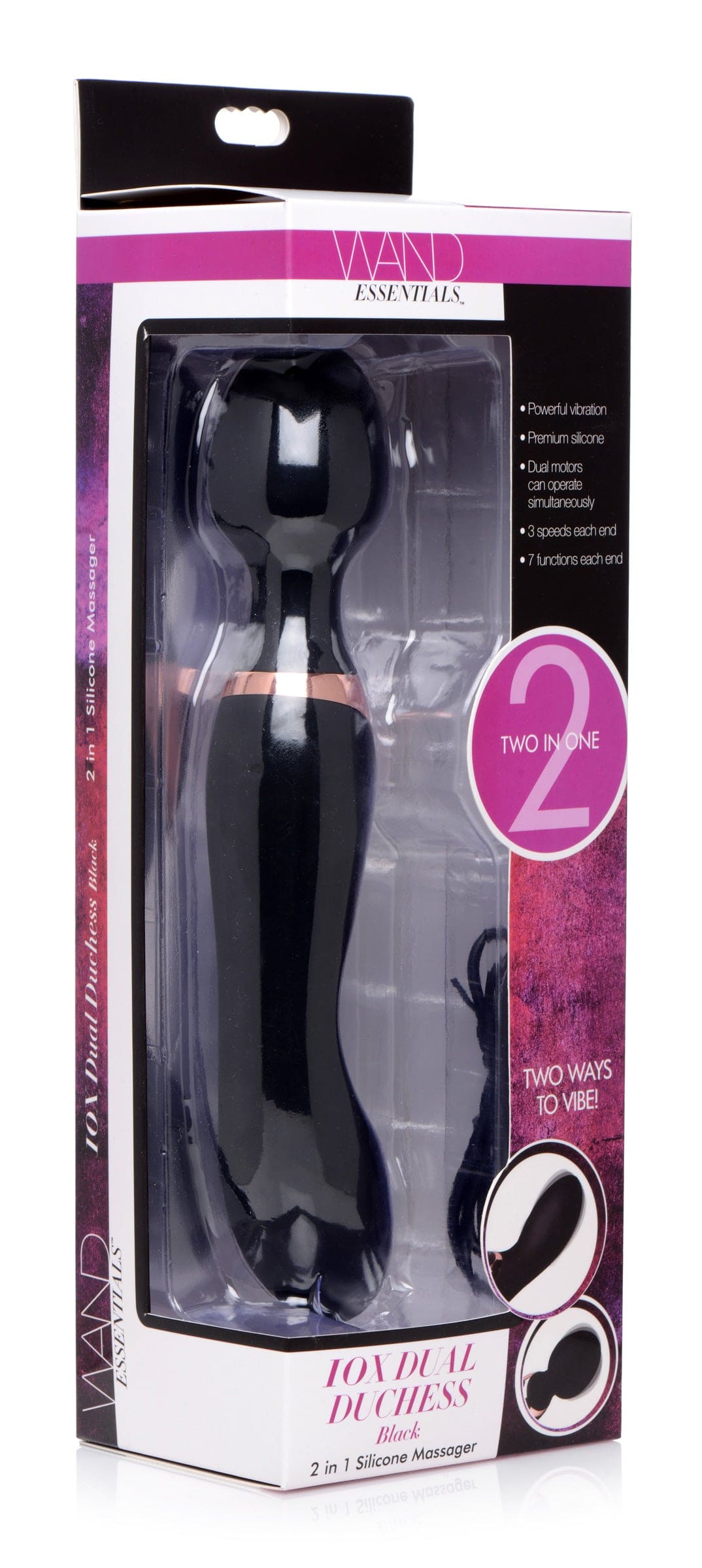 10X Dual Duchess 2-in-1 Silicone Massager -