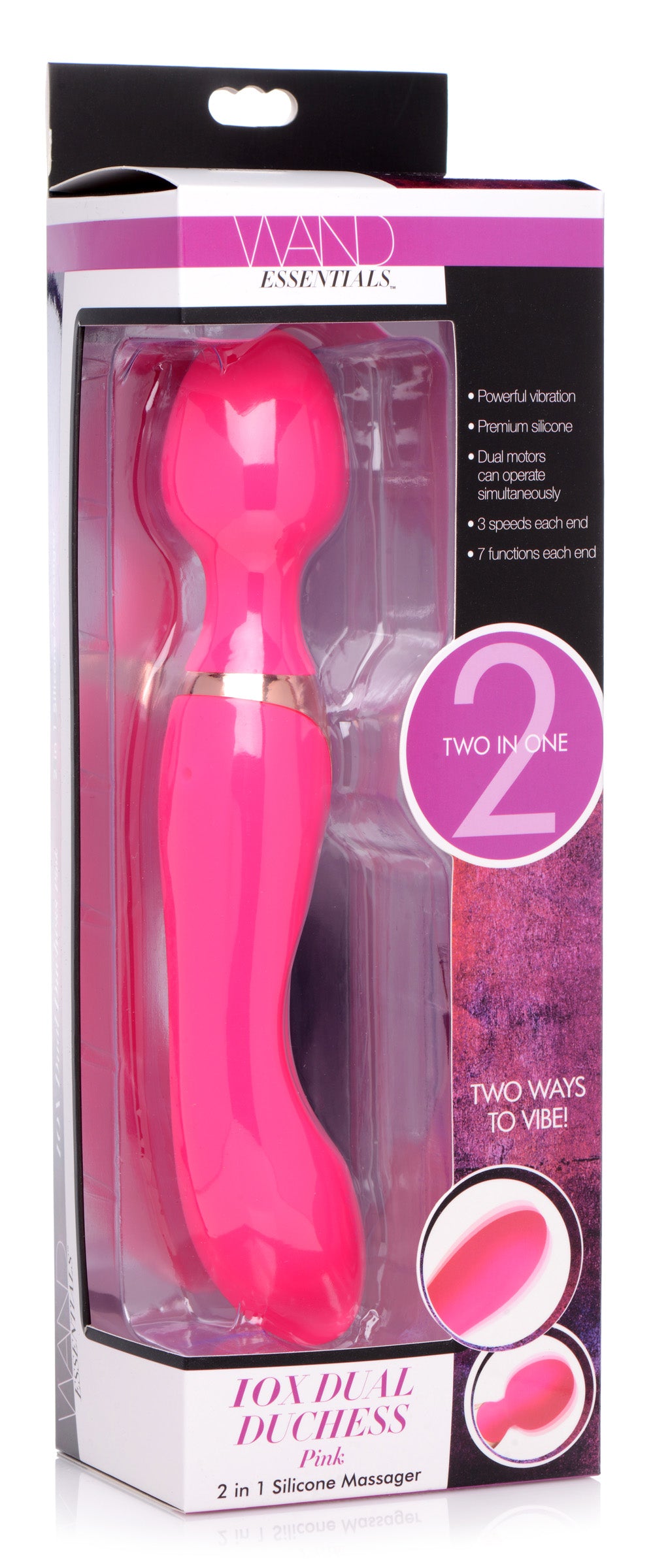 10X Dual Duchess 2-in-1 Silicone Massager -