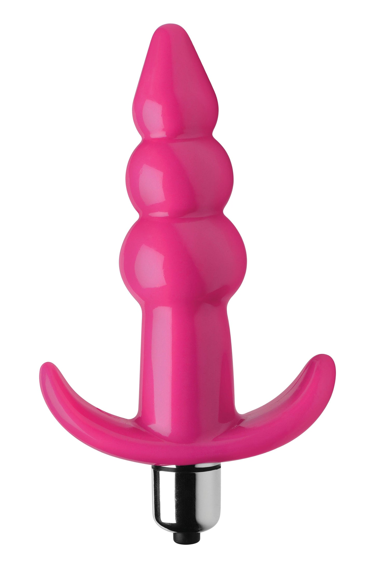 Ribbed Vibrating Butt Plug -