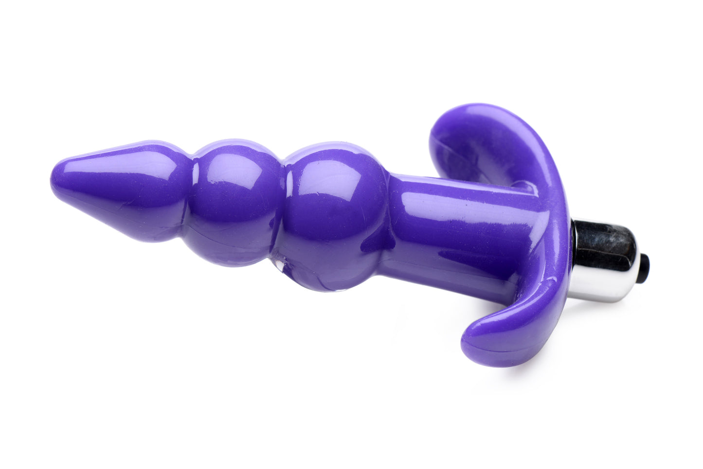 Ribbed Vibrating Butt Plug -