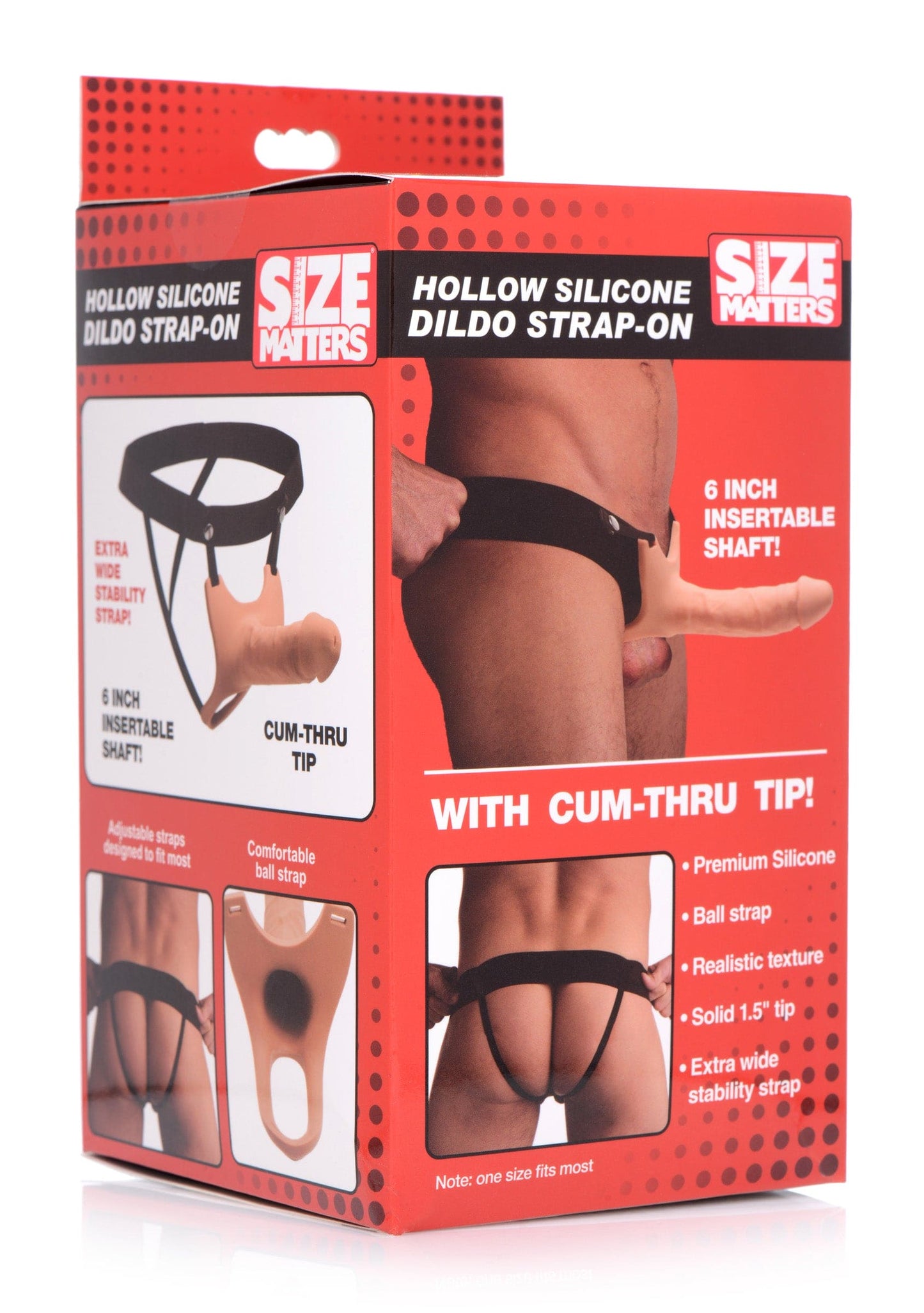 Hollow Silicone Dildo Strap-on -