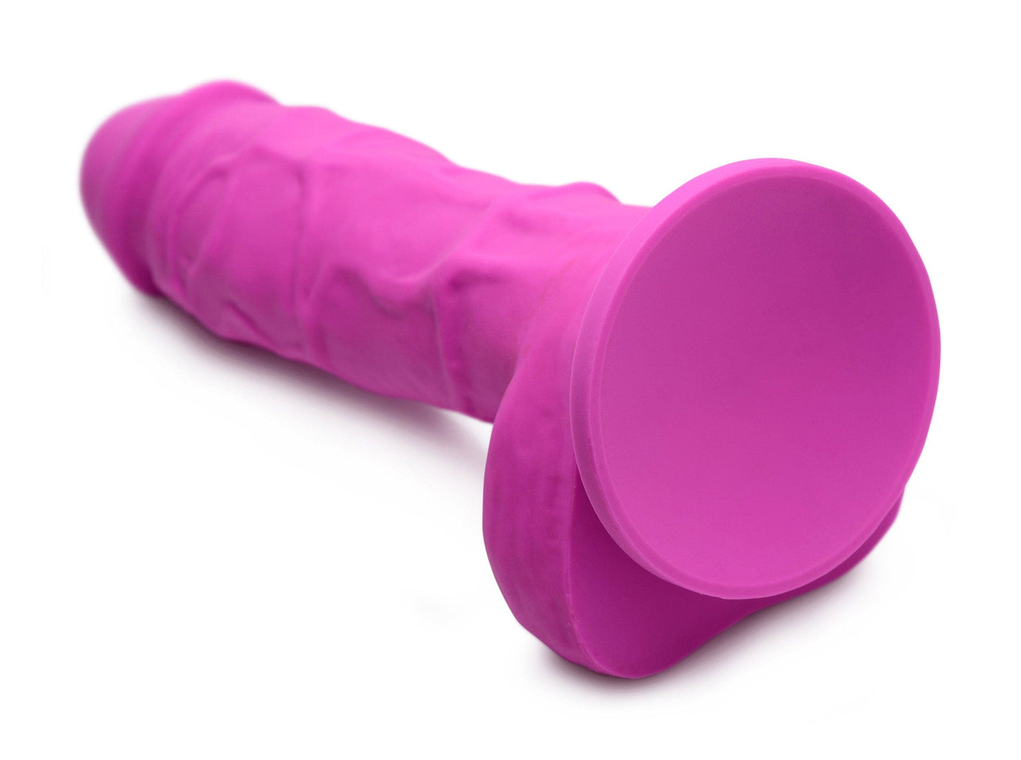 Power Pecker 7 Inch Silicone Dildo with Balls -