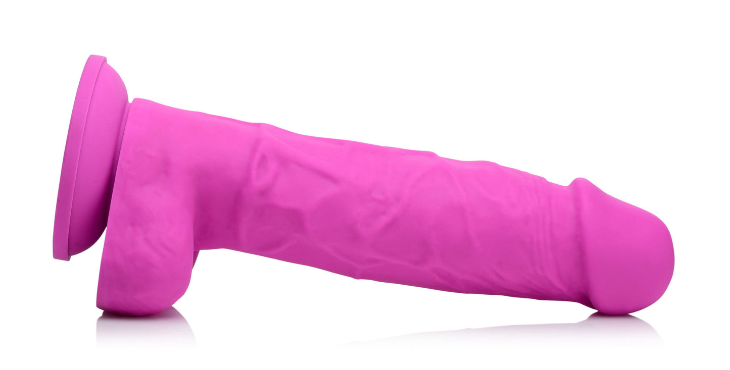 Power Pecker 7 Inch Silicone Dildo with Balls -