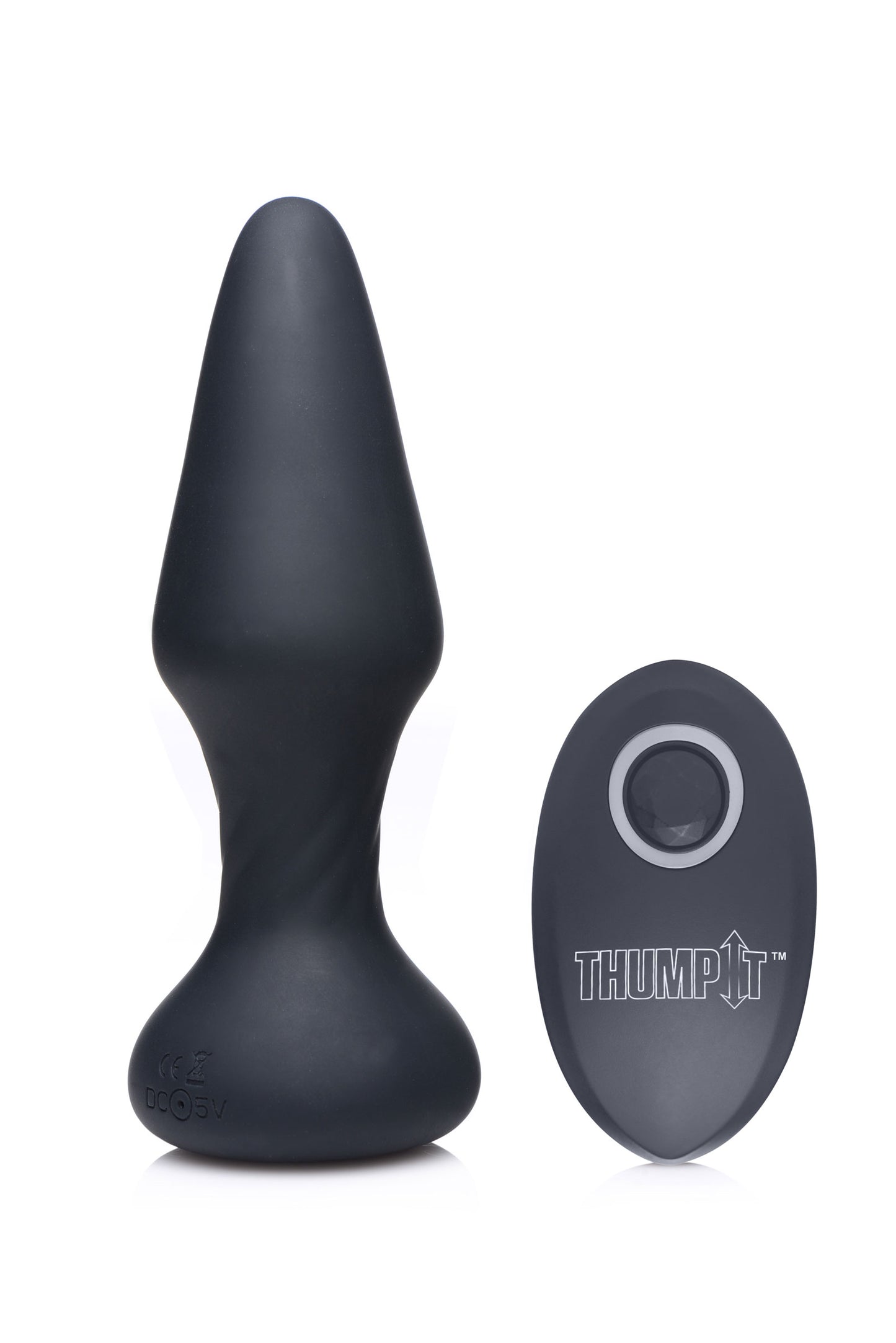 7X Slim Thumping Silicone Anal Plug