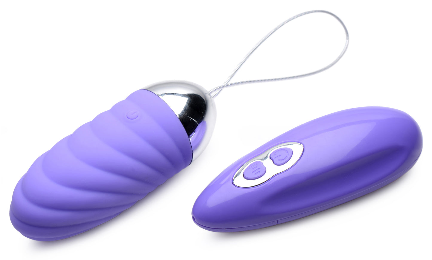 Grape Gasm 36X Swirled Vibrating Remote Control Egg