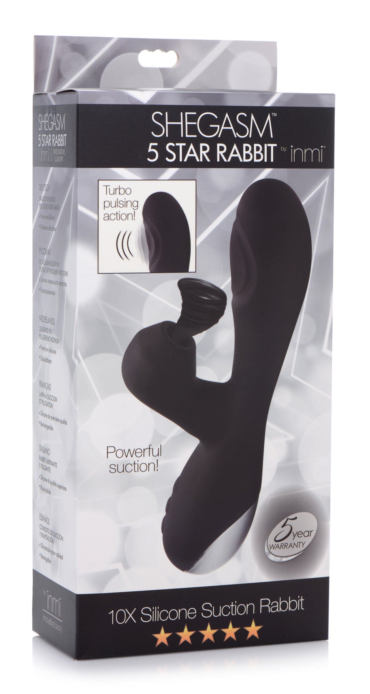 10X Silicone Suction Rabbit Vibrator -