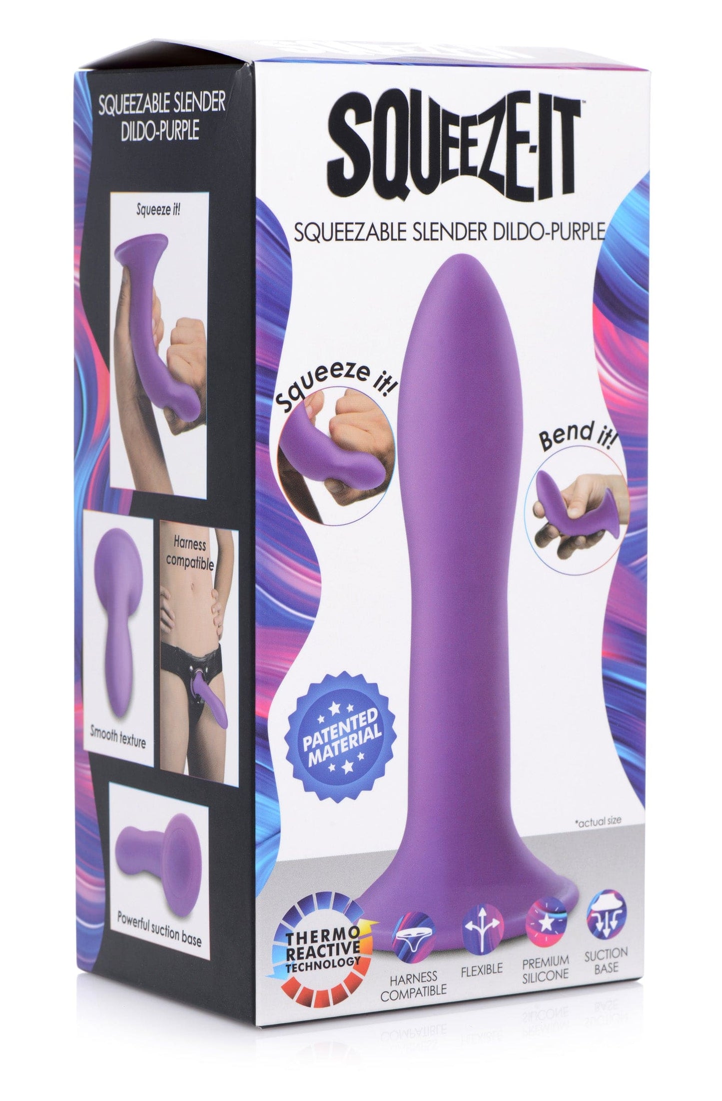 Squeezable Slender Dildo -