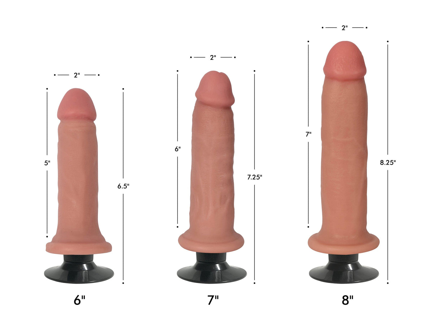 Jock Light Bareskin Vibrating Dildo - 6 Inch