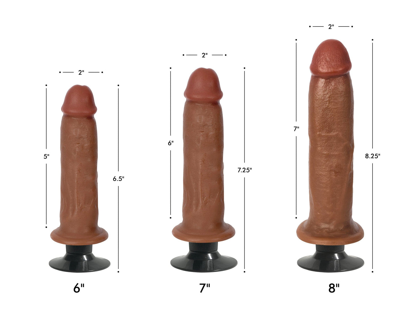 Jock Light Bareskin Vibrating Dildo - 6 Inch