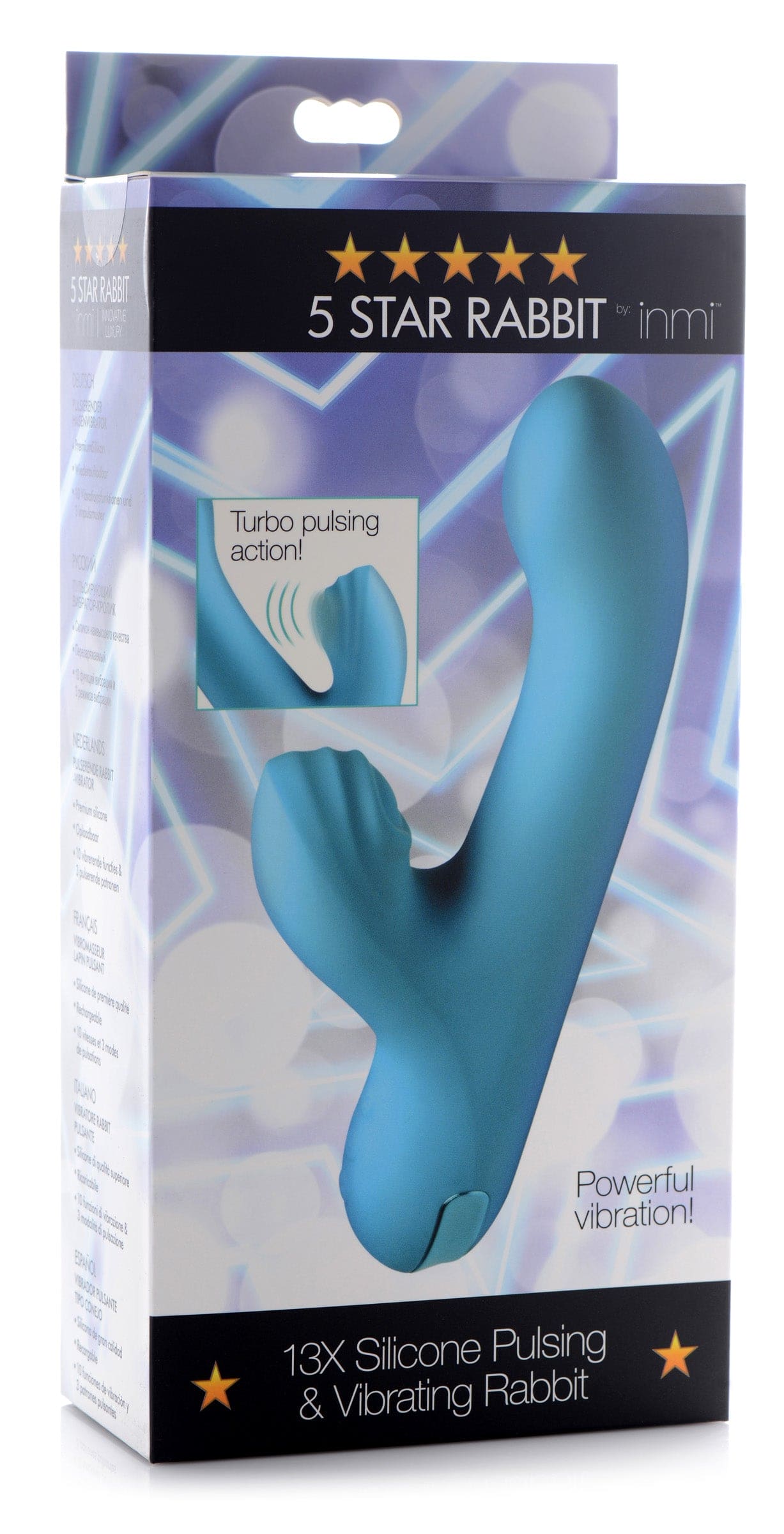 5 Star 13X Silicone Pulsing and Vibrating Rabbit -