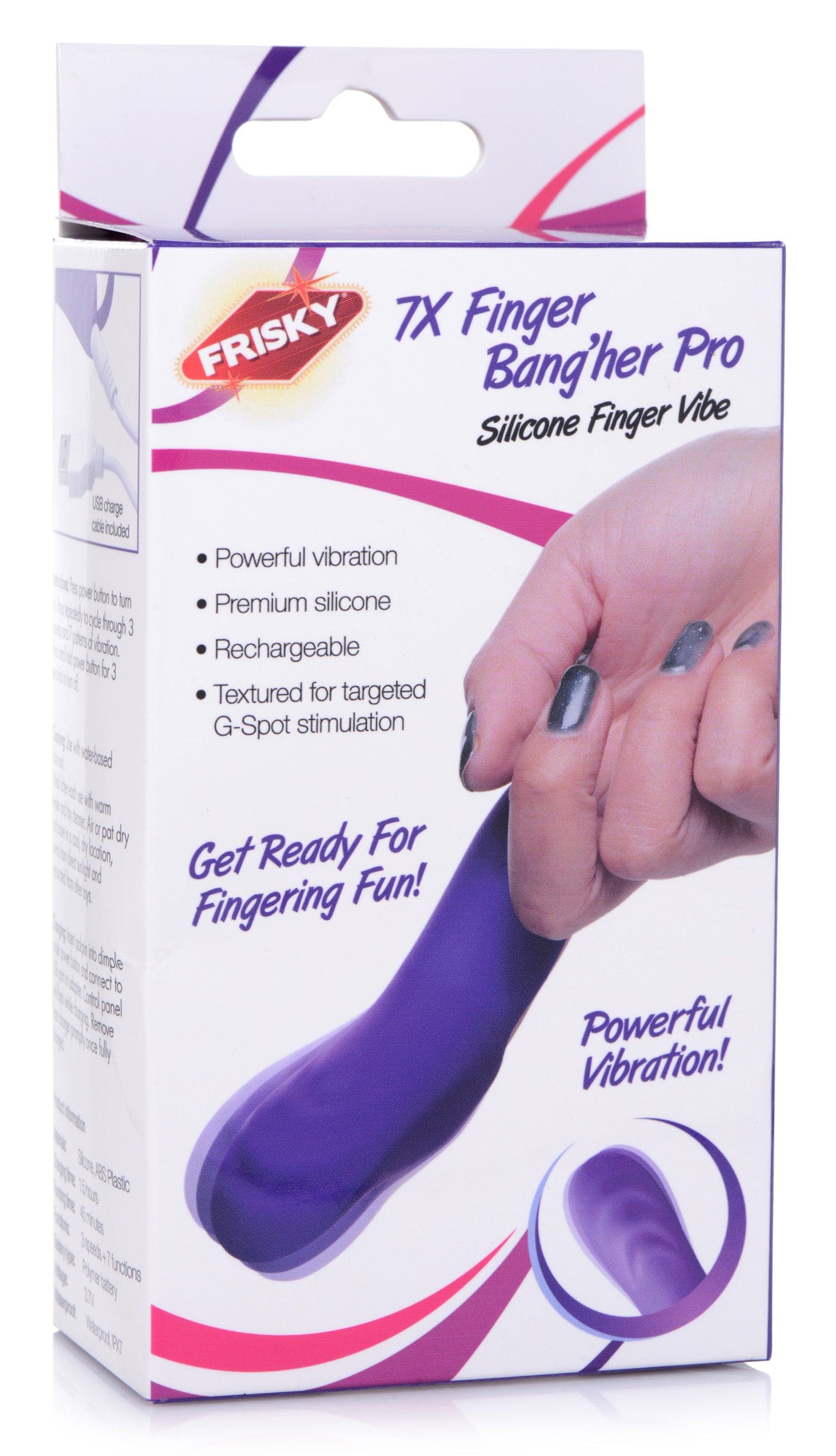 7X Finger Bang Her Pro Silicone Vibrator -