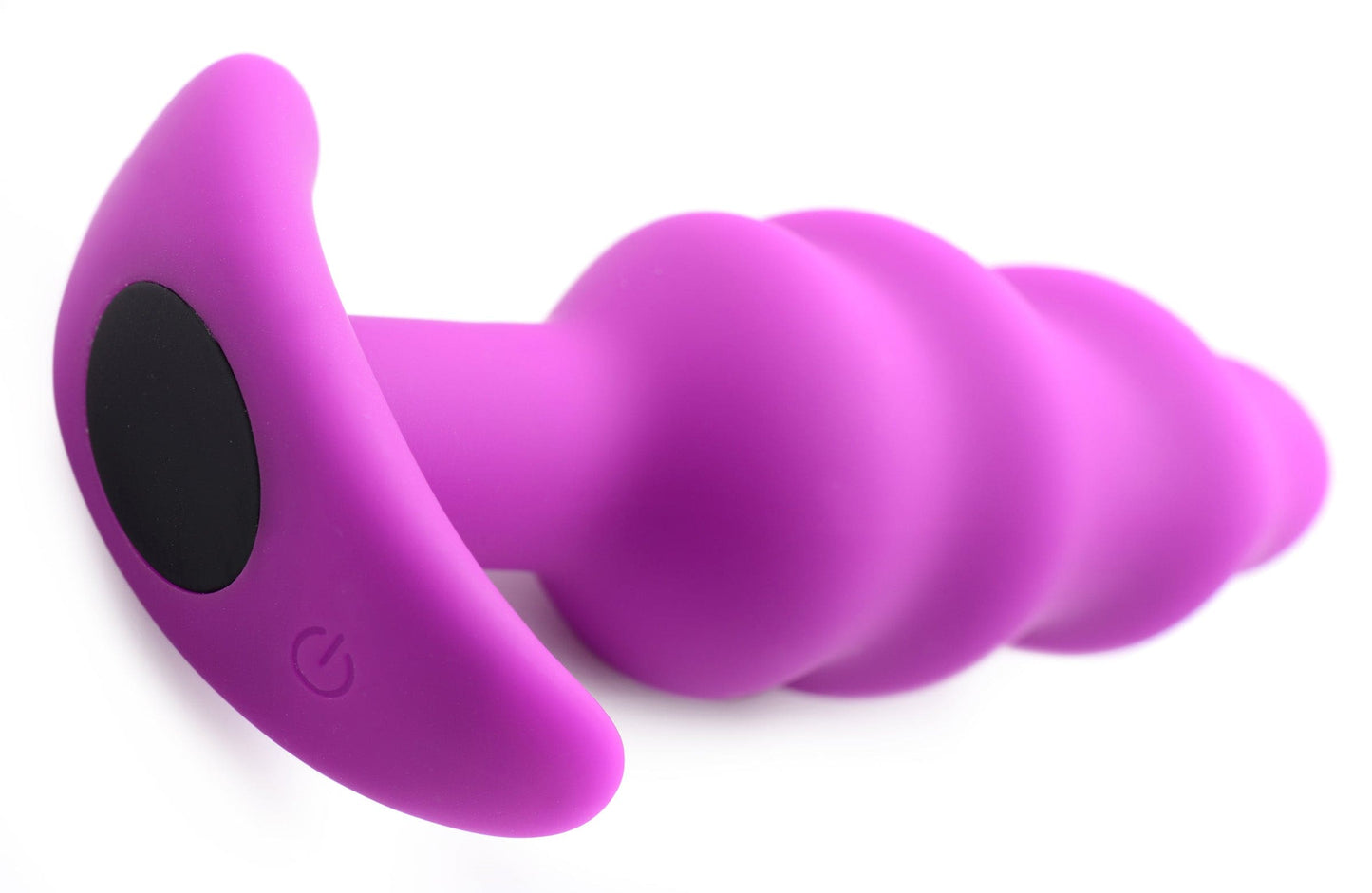 Remote Control 21X Vibrating Silicone Swirl Butt Plug -