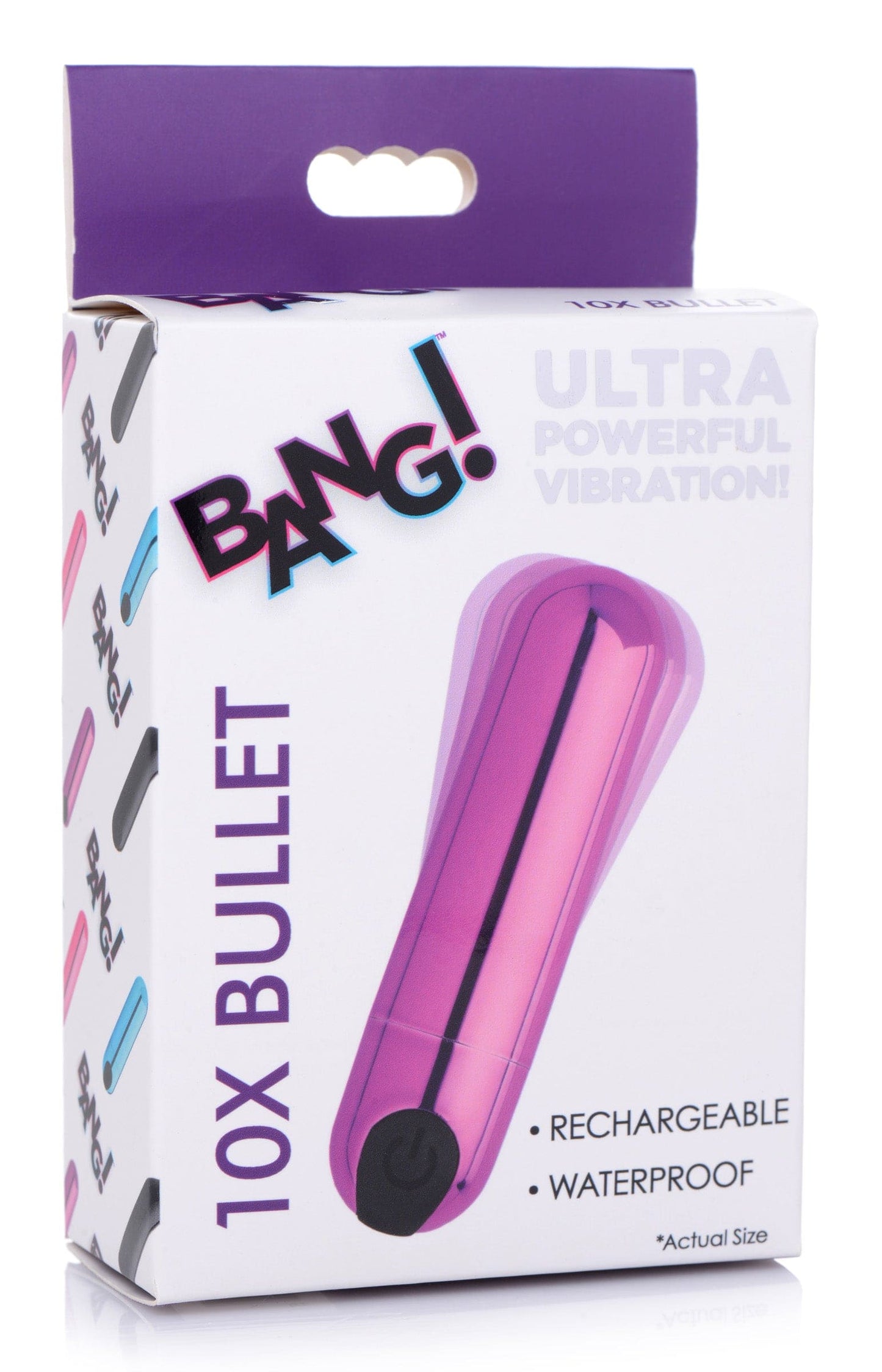 10X Rechargeable Vibrating Metallic Bullet -