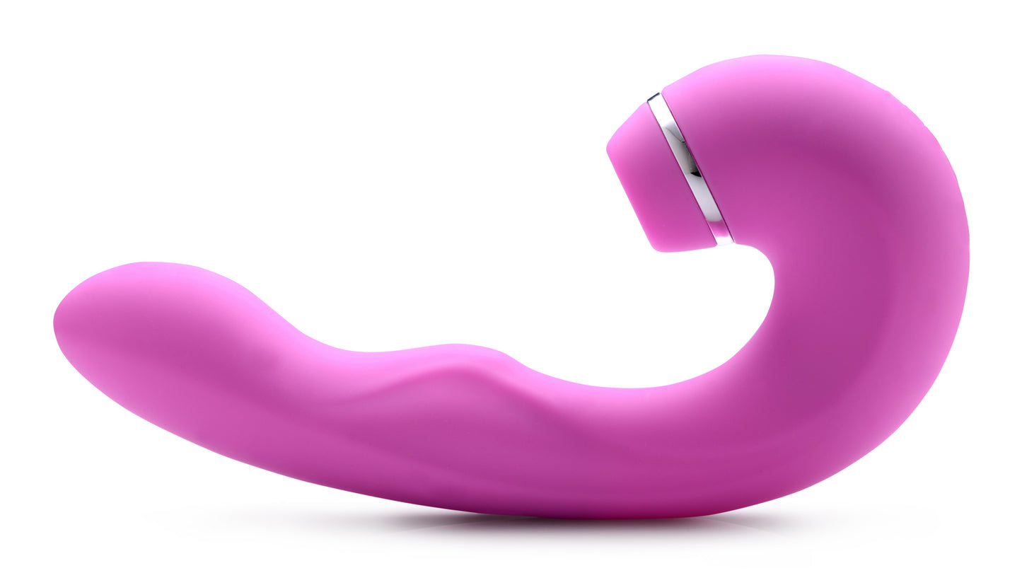 Shegasm 5 Star 10X Tapping G-Spot Silicone Vibrator with Suction -