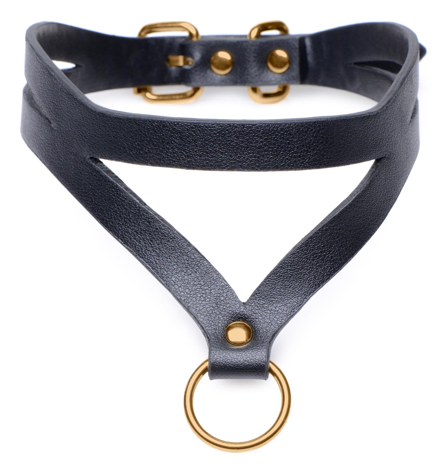 Bondage Baddie  and Gold Collar with O-Ring