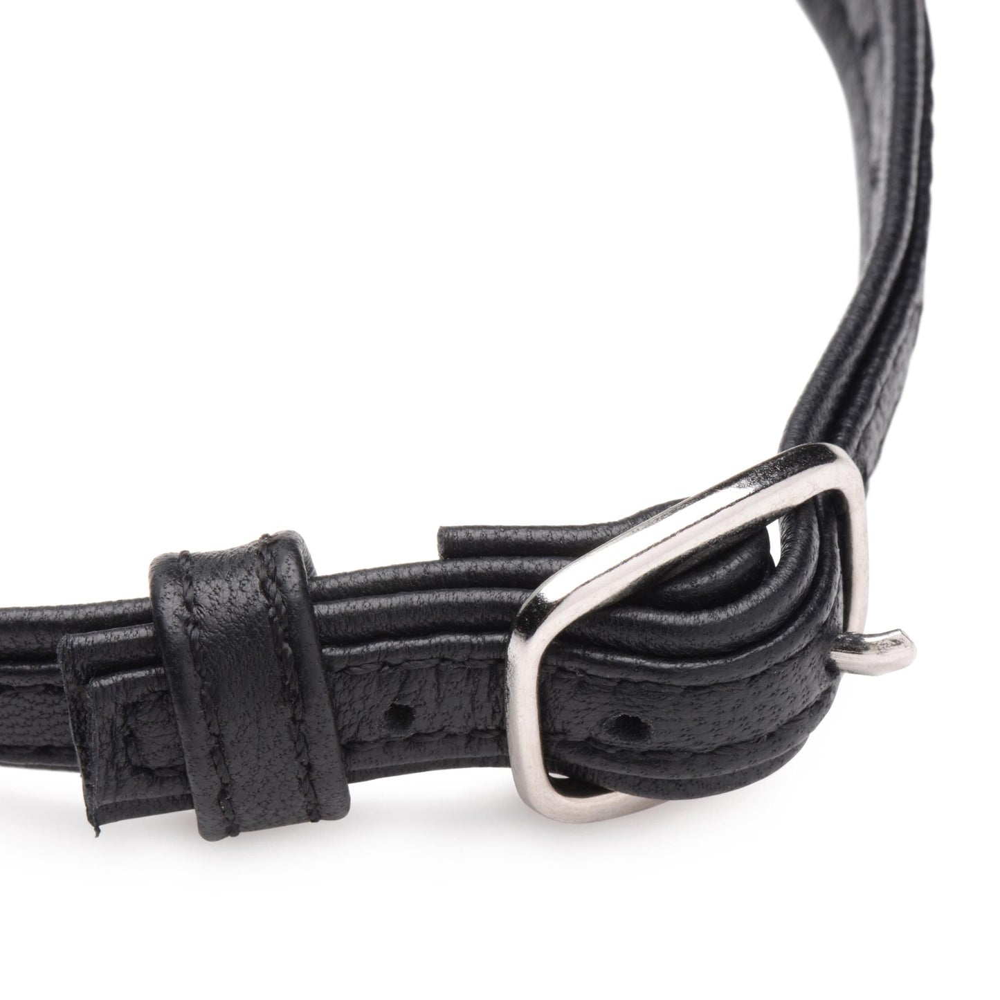 Heart Lock Leather Choker with Lock and Key -