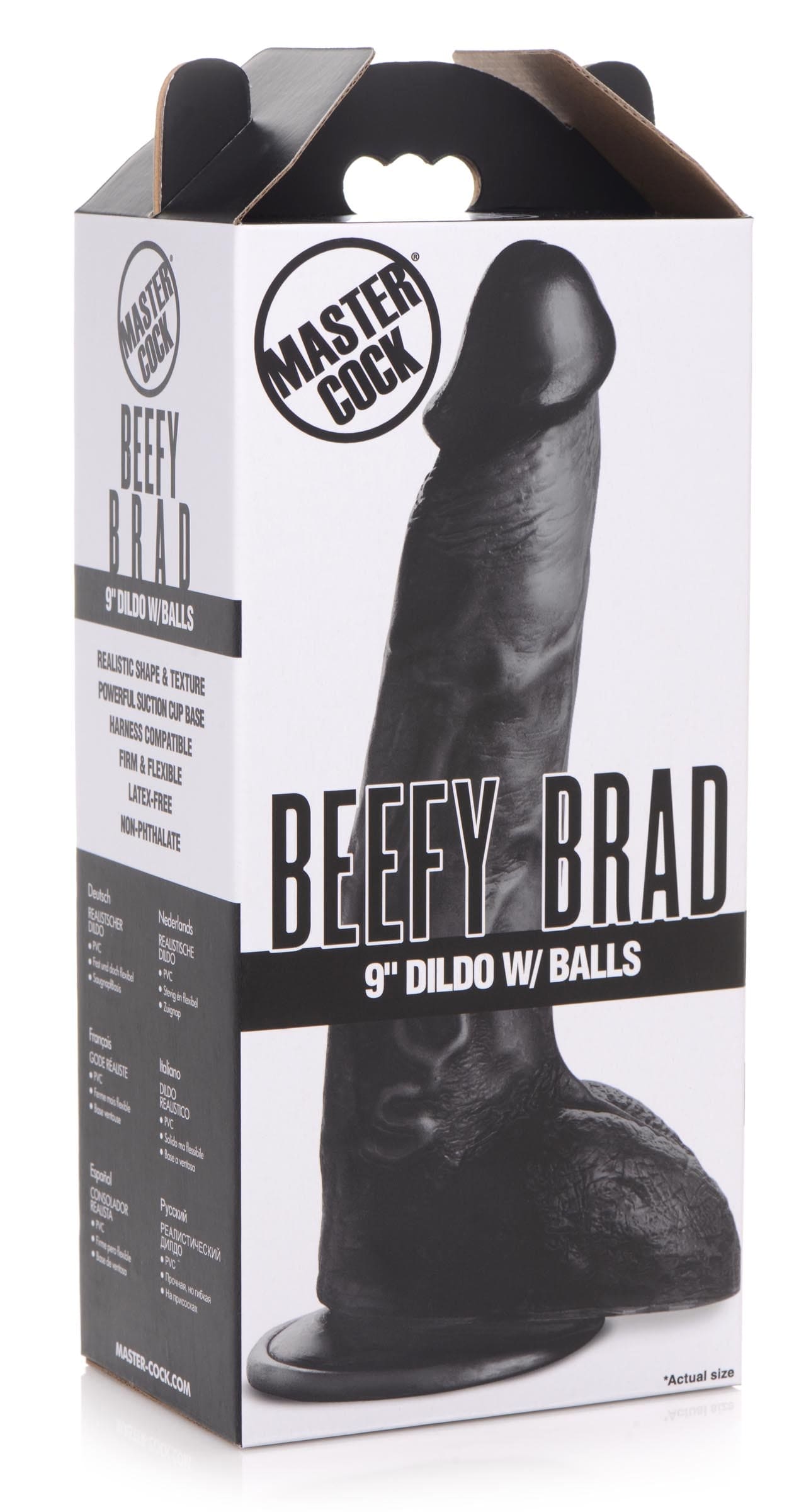 Beefy Brad 9 inch Dildo with Balls -