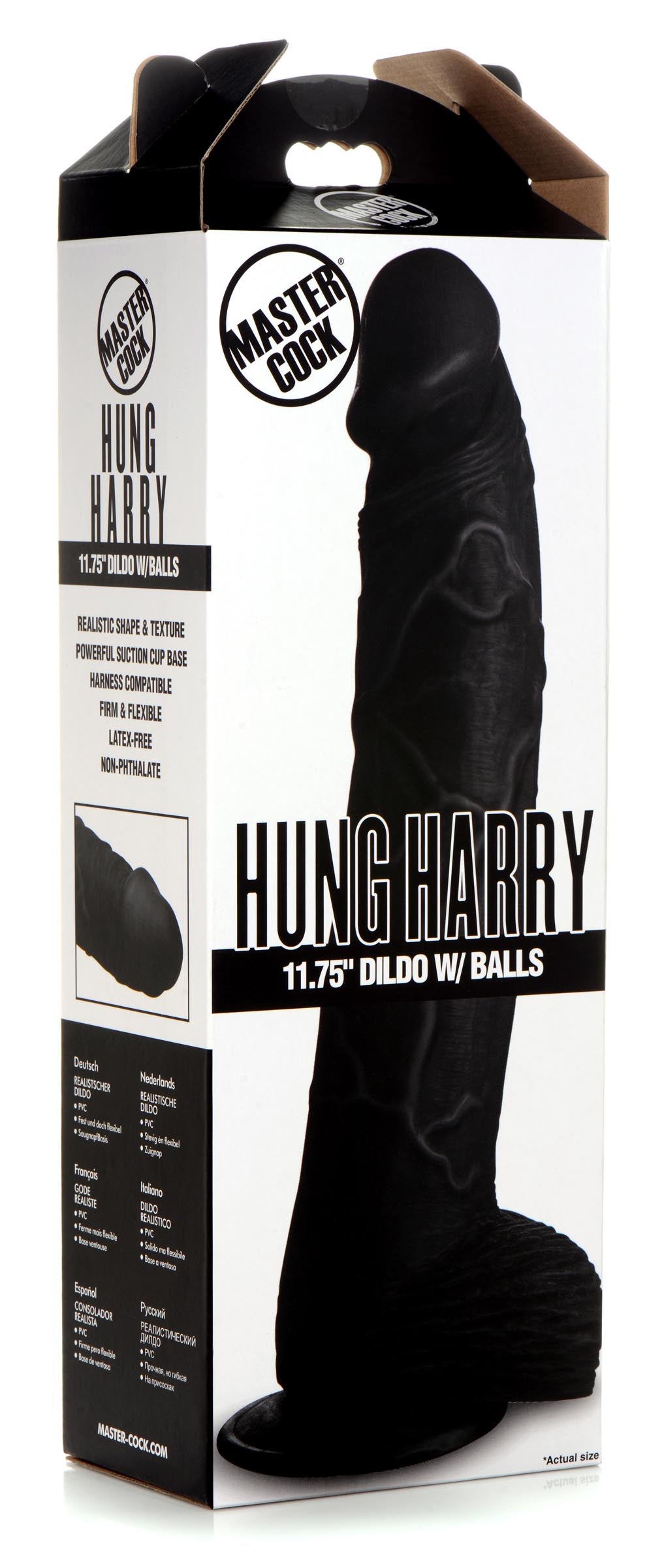 Hung Harry 11.75 Inch Dildo with Balls -