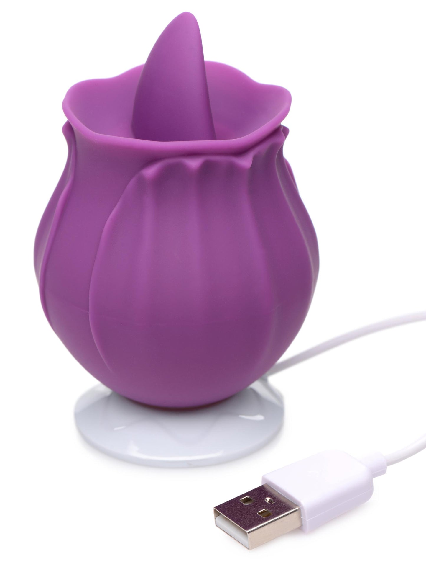 Bloomgasm Wild Violet 10X Silicone Clit Licking Stimulator -