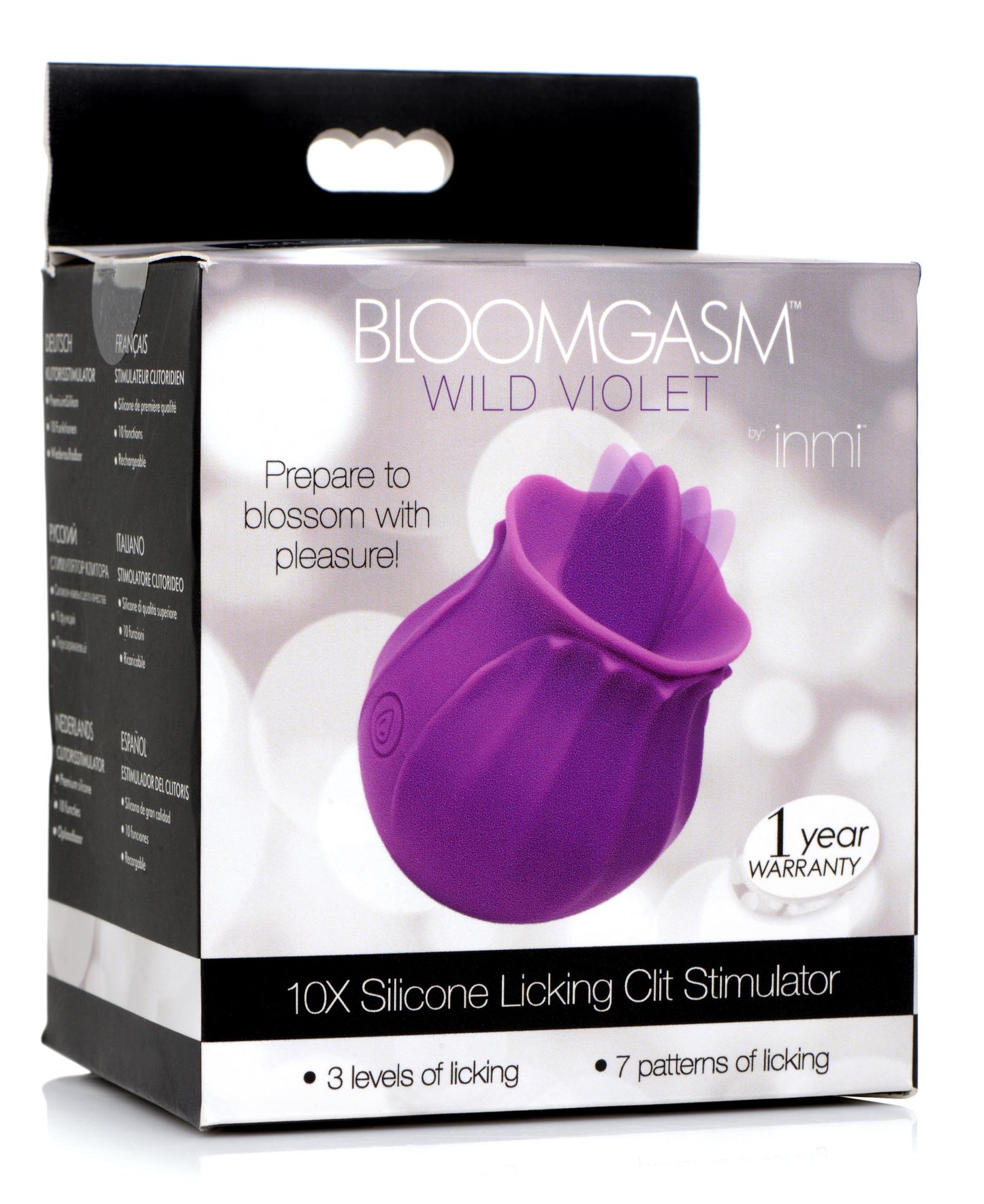 Bloomgasm Wild Violet 10X Silicone Clit Licking Stimulator -