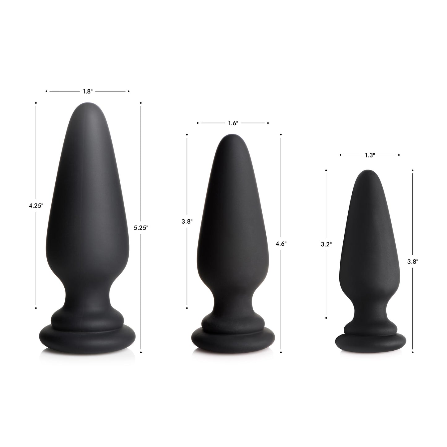 Interchangeable Silicone Anal Plug - XL