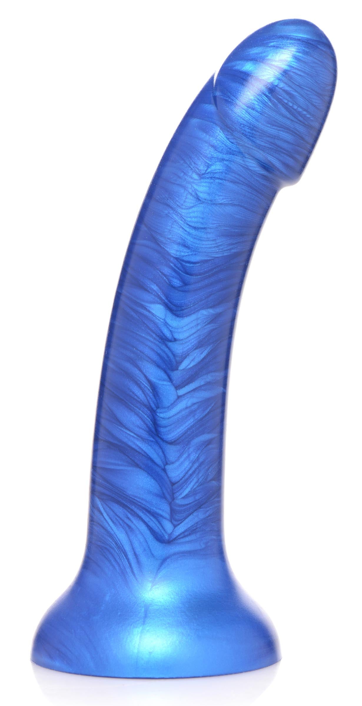 7 Inch Metallic Silicone Dildo -