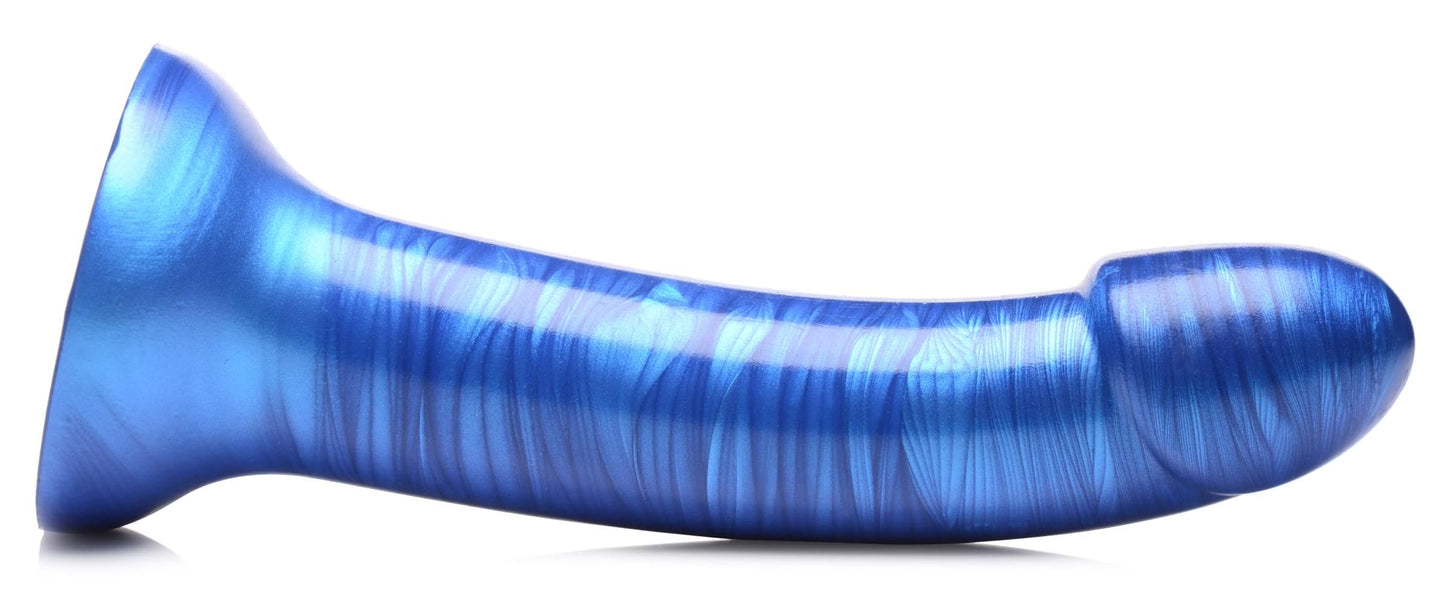 7 Inch Metallic Silicone Dildo -