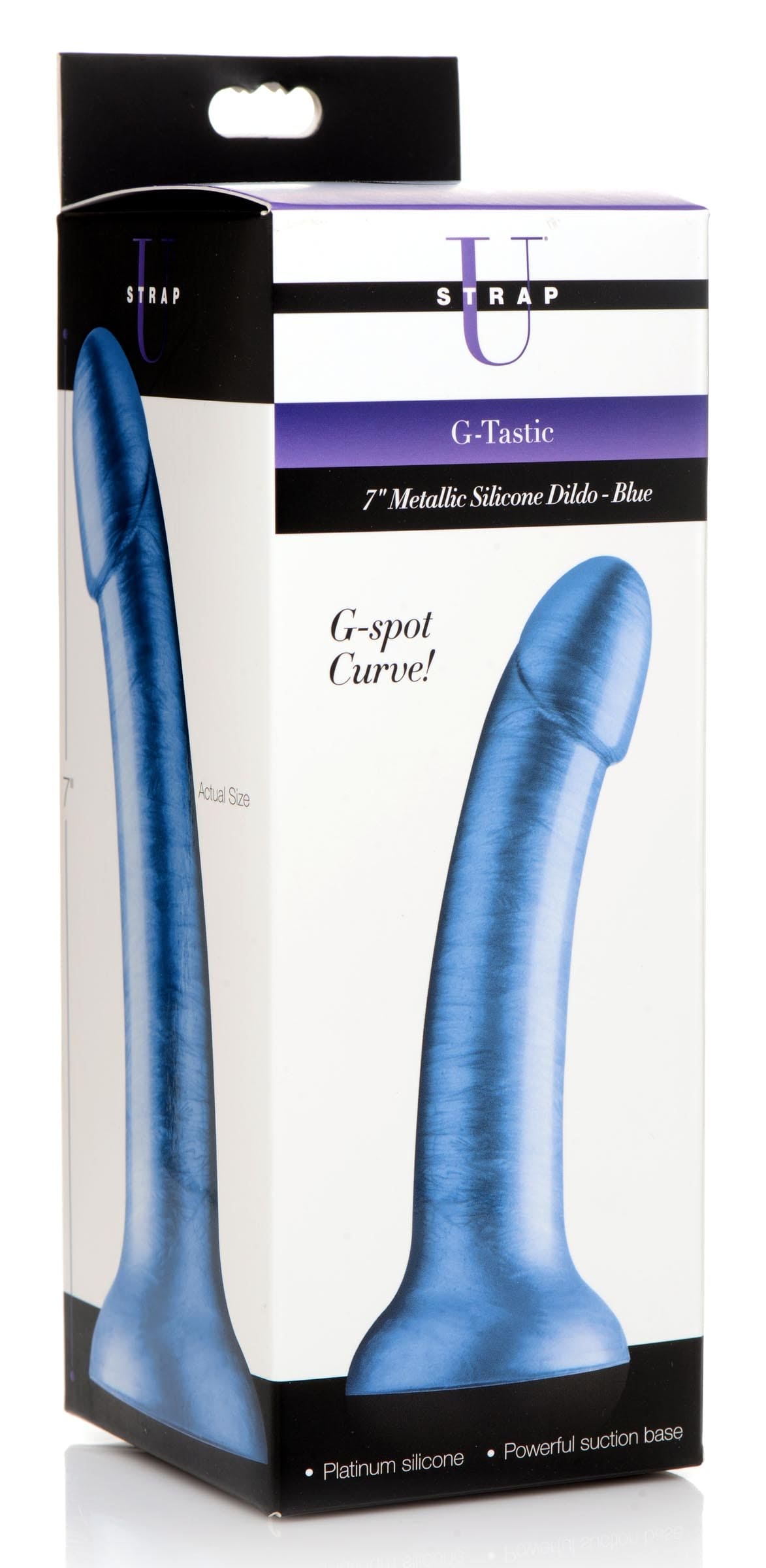 7 Inch Metallic Silicone Dildo -