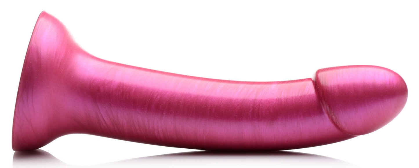 7 Inch Metallic Silicone Dildo -