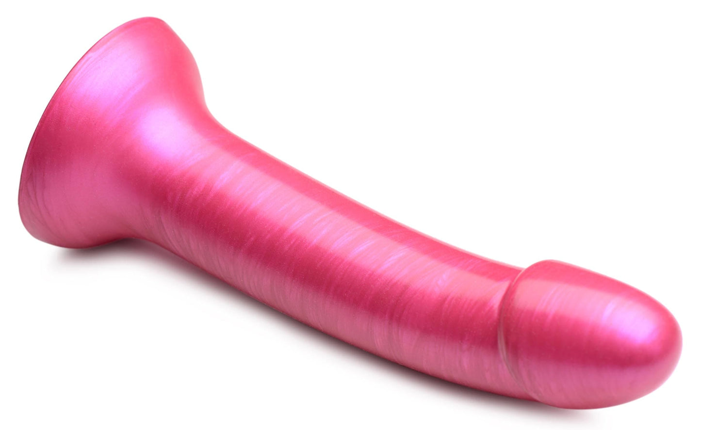 7 Inch Metallic Silicone Dildo -