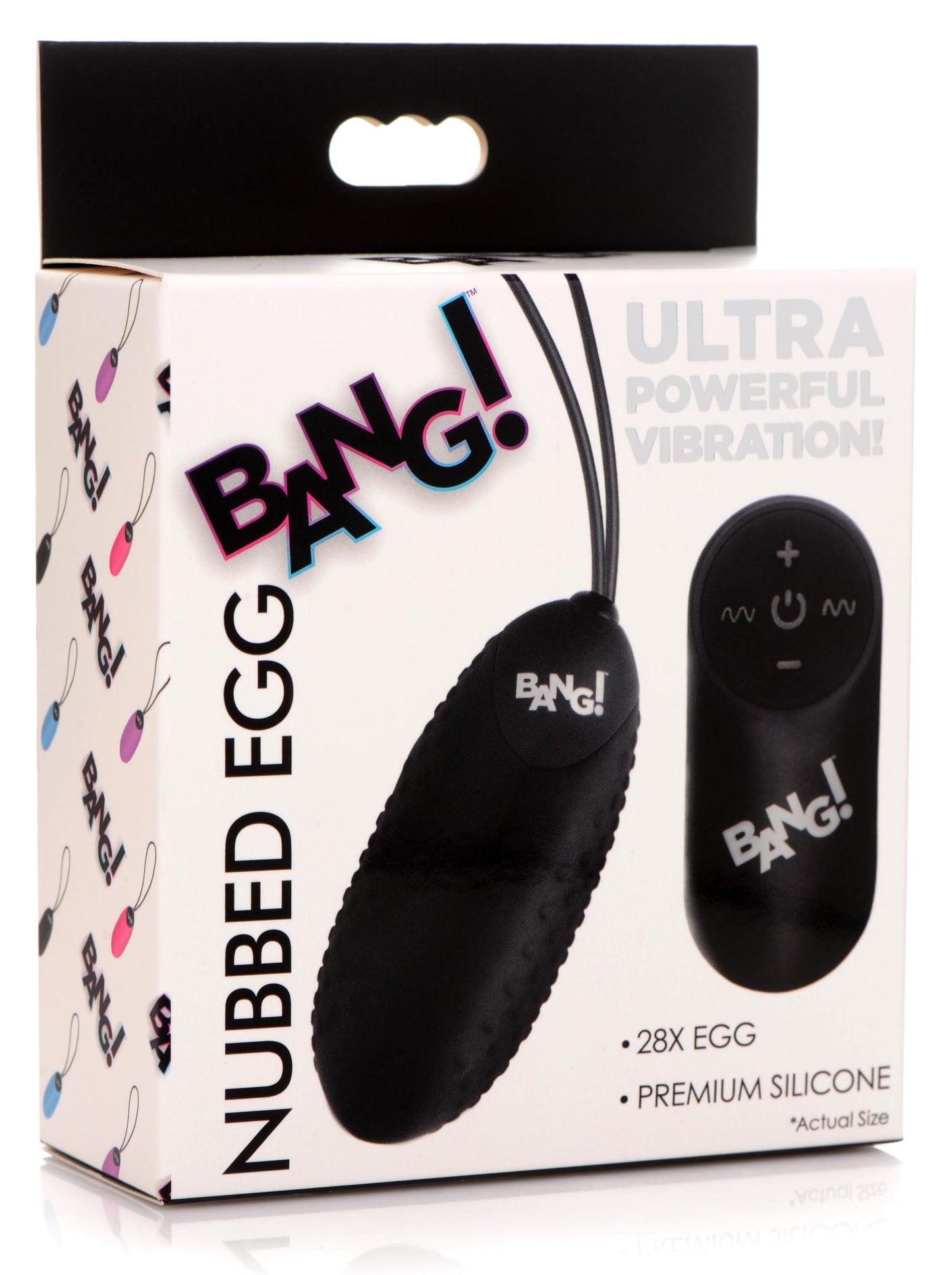 28X Nubbed Silicone Vibrating Egg with Remote Control