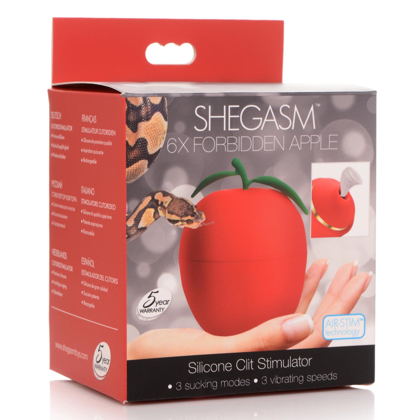 6X Forbidden Apple Silicone Clit Stimulator