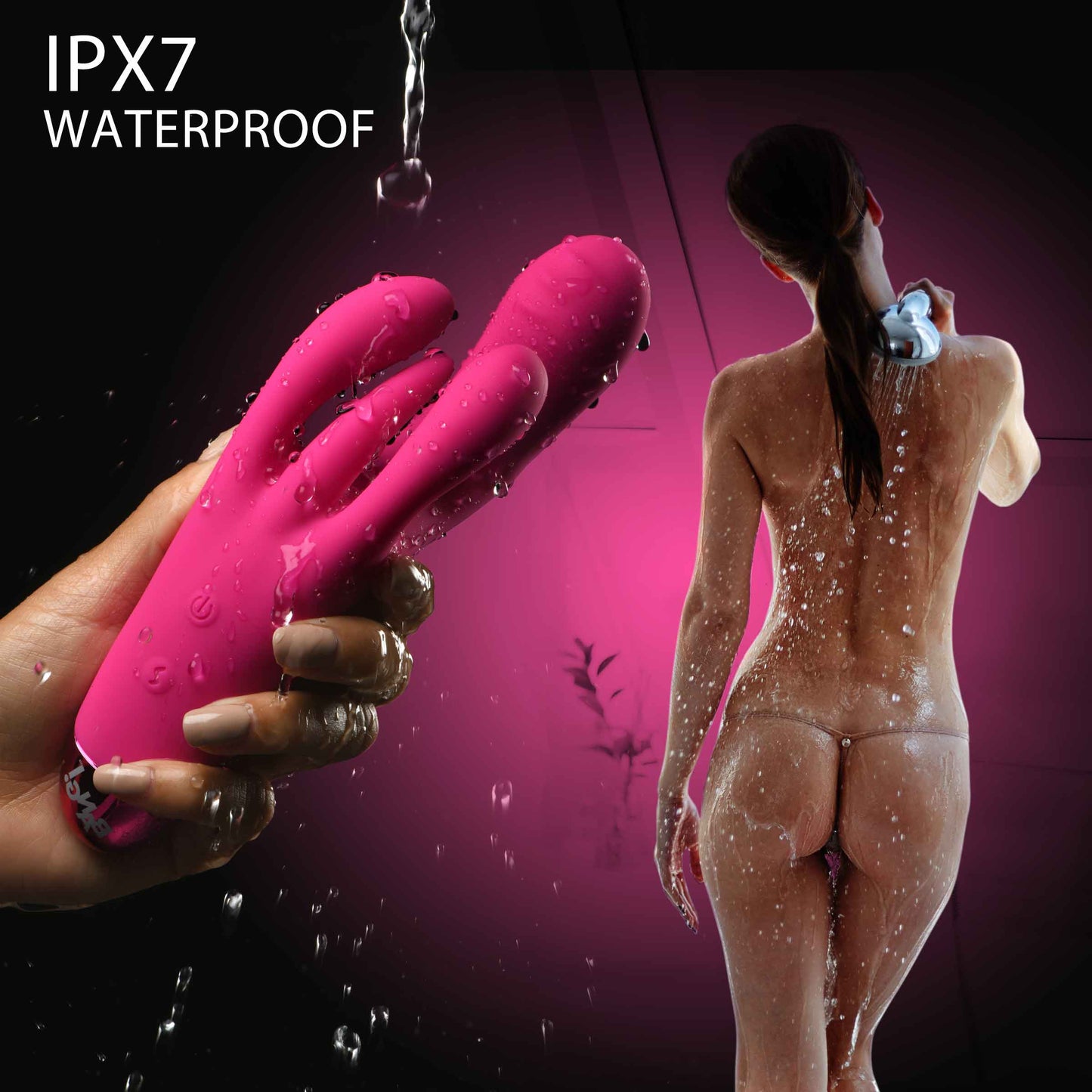 10X Triple Rabbit Silicone Vibrator -